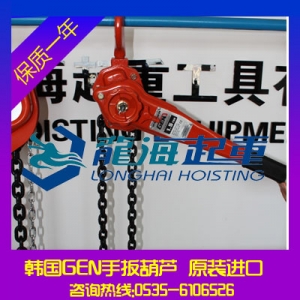 DLS020進口環鏈手扳葫蘆【黑熊GEN手扳葫蘆】龍海