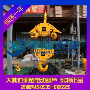 50噸大噸位環鏈電動葫蘆【運行式龍升環鏈電動葫蘆】龍海