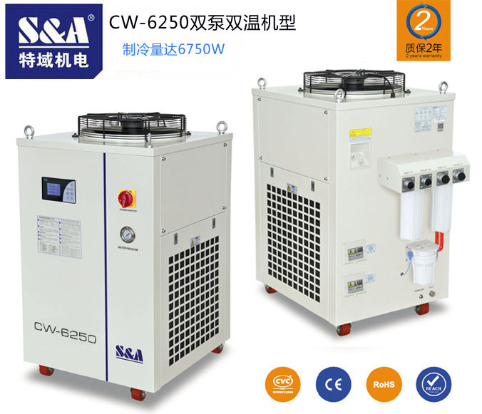 真空吸附折彎機加熱工作臺冷卻推薦S&A水冷機