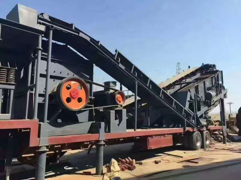 河卵石破碎移動站設備 移動破碎站