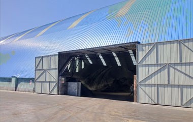 料棚大門干霧抑塵系統
