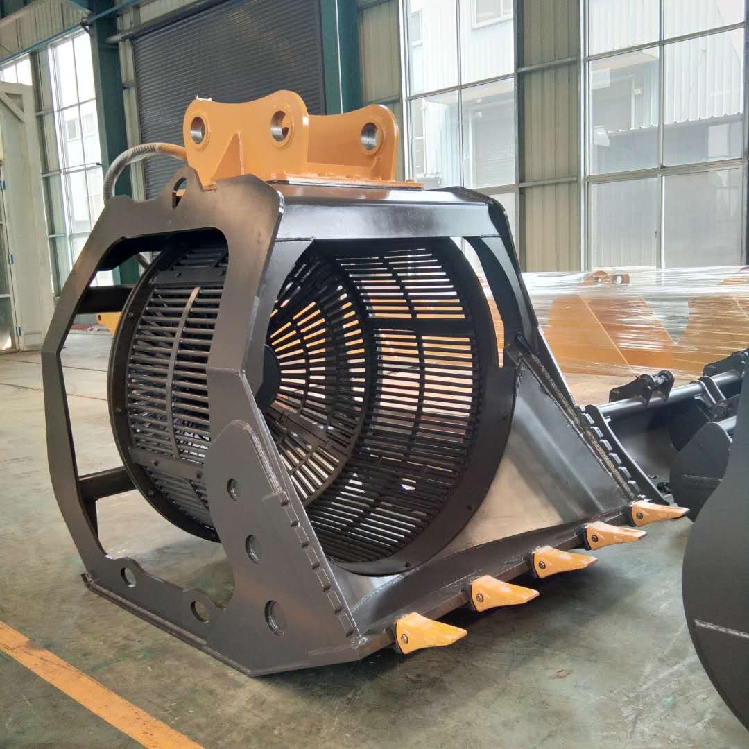 卡特320挖機旋轉篩土斗 河道洗沙斗產品圖片