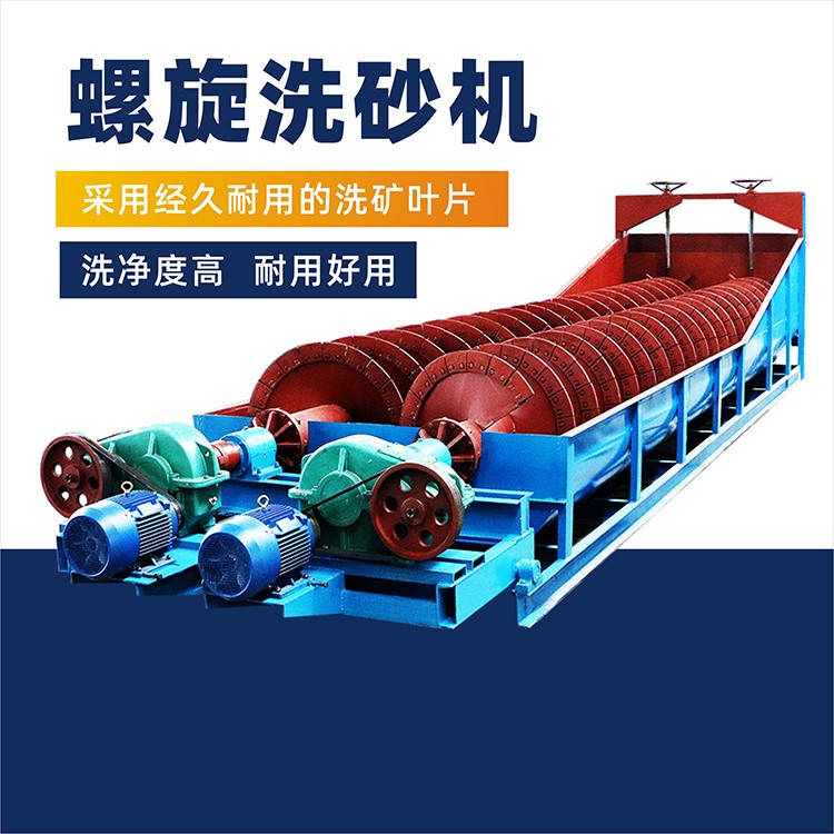 新型螺旋式洗沙機蛟龍洗沙機洗石機小型全套洗沙機設備產品圖片