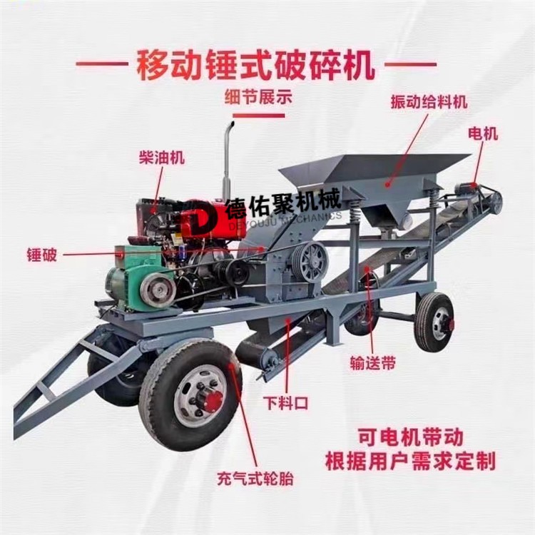 簡易式鋼結構移動破碎站 移動石灰石破碎生產線 方箱式破碎車產品圖片