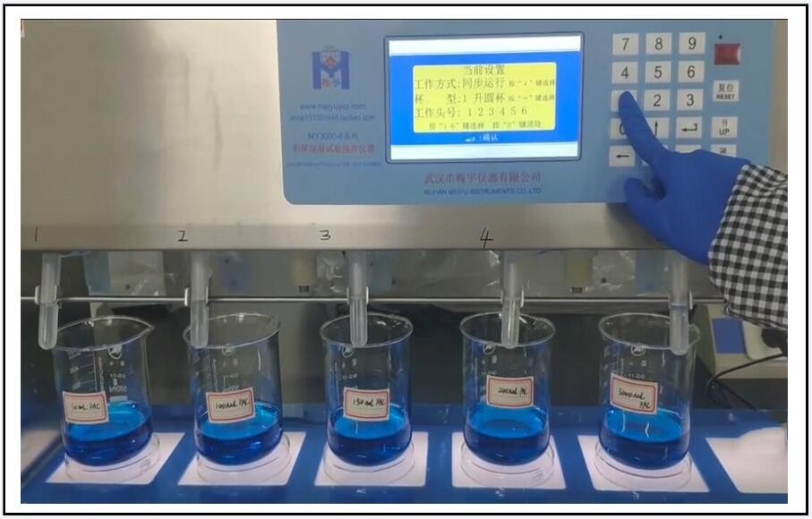 MY6000-6M彩屏按鍵混凝試驗攪拌-六聯無級變速混凝攪拌器