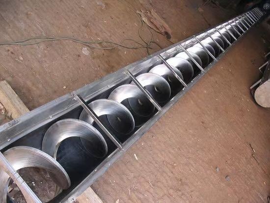 管式螺旋輸送機 粉污泥無軸絞龍