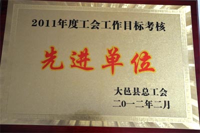 知名破碎機(jī)設(shè)備廠家—大宏立2011年度工全工作目標(biāo)考核先進(jìn)單位