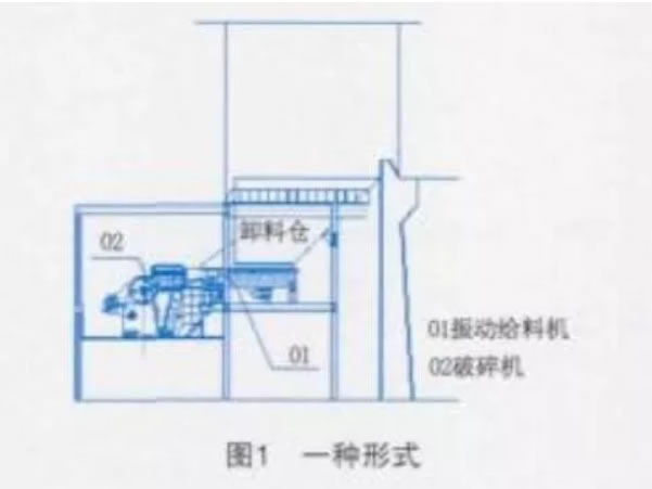 振動給料機布置在卸料倉正底部
